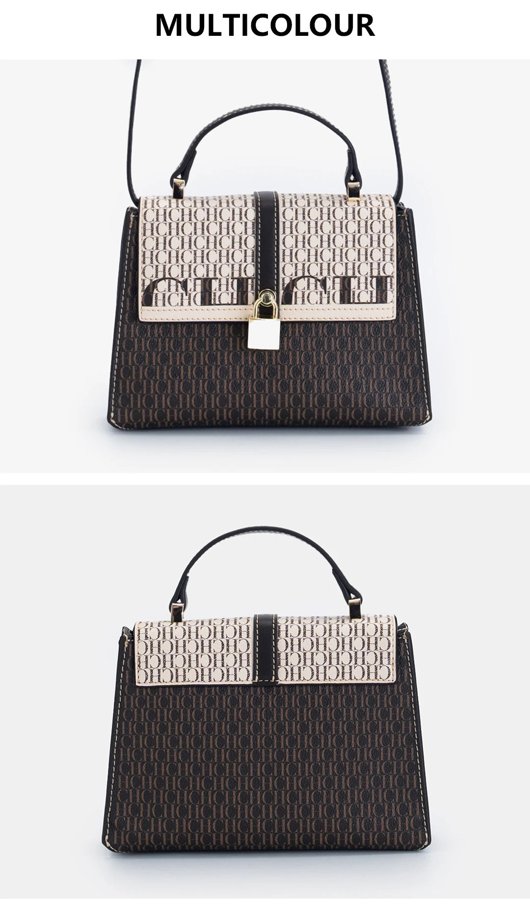 New Casual Women's Crossbody Bag Exquisite And Fashionable Handbag Niche Light Luxury Brand With Lock Design Trendy Designer's