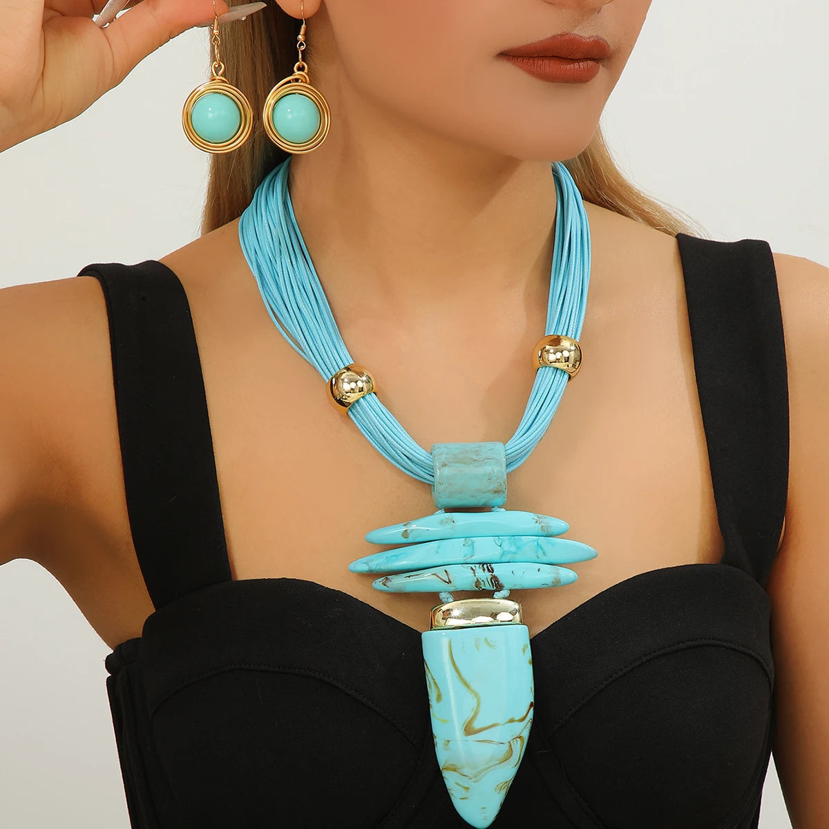 Western Jewelry Set Fashion Irregular Imitation