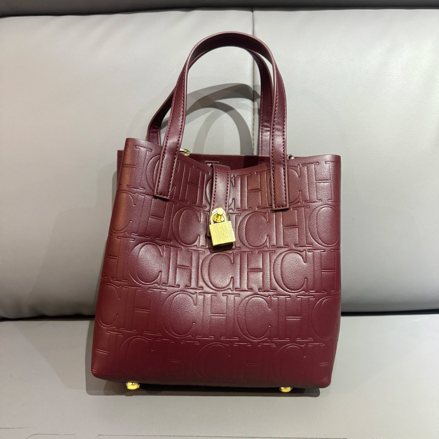 Classic PU Leather Bucket Tote Bag
