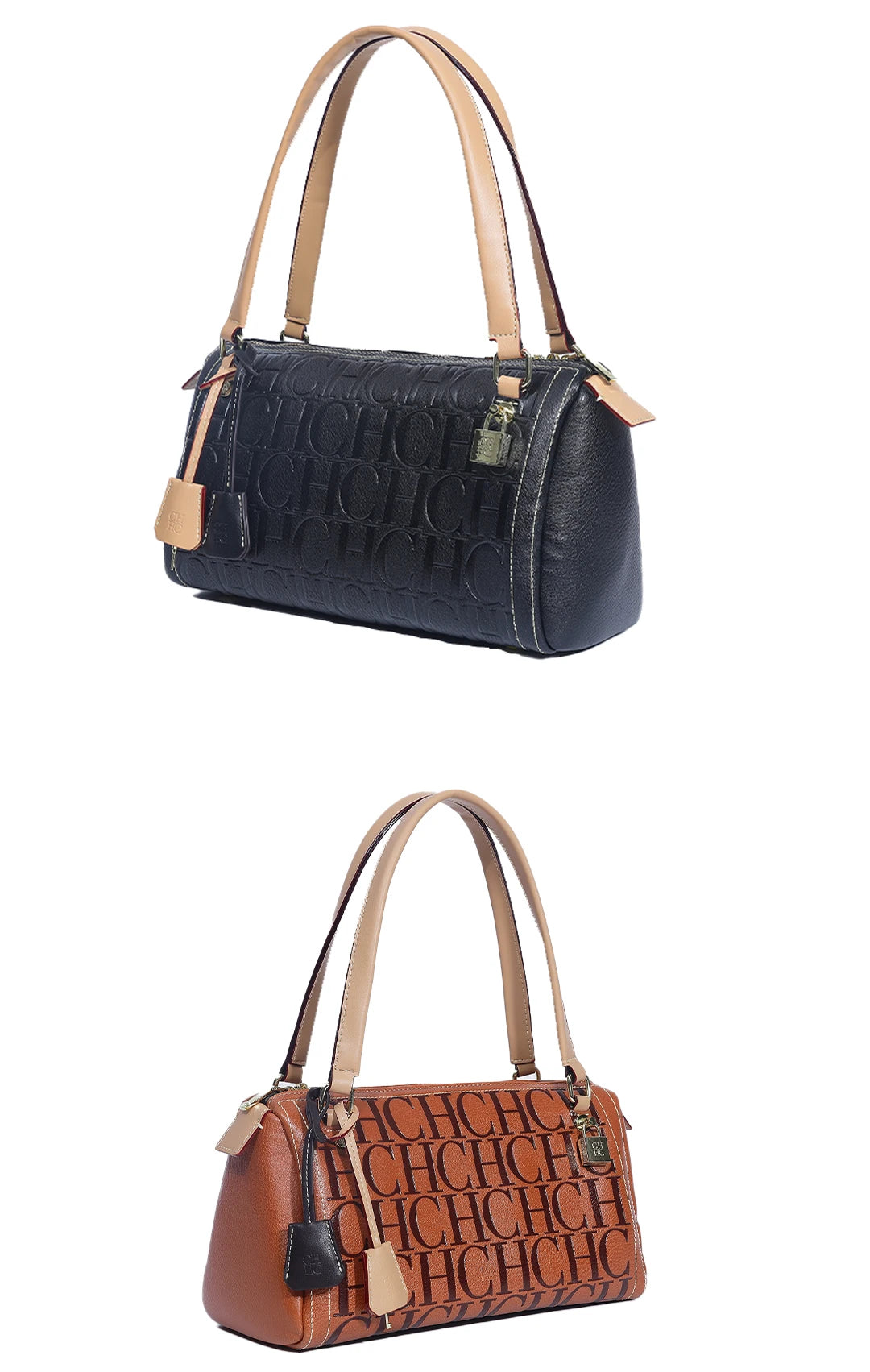 CH Fashion Classic Women's Boston Bag Autumn Winter New Collection 2026 Letter Design Shoulder Bag Texture Handbag