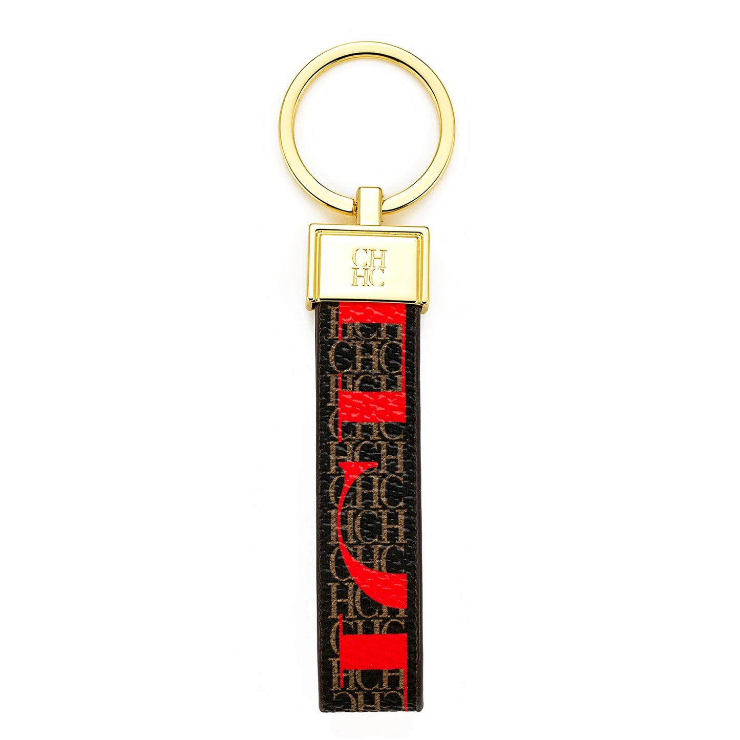 CH Niche High-end Keychain Leather Keychain Unique Printing Design Fashion Keychain Simple and Exquisite Style Gifts