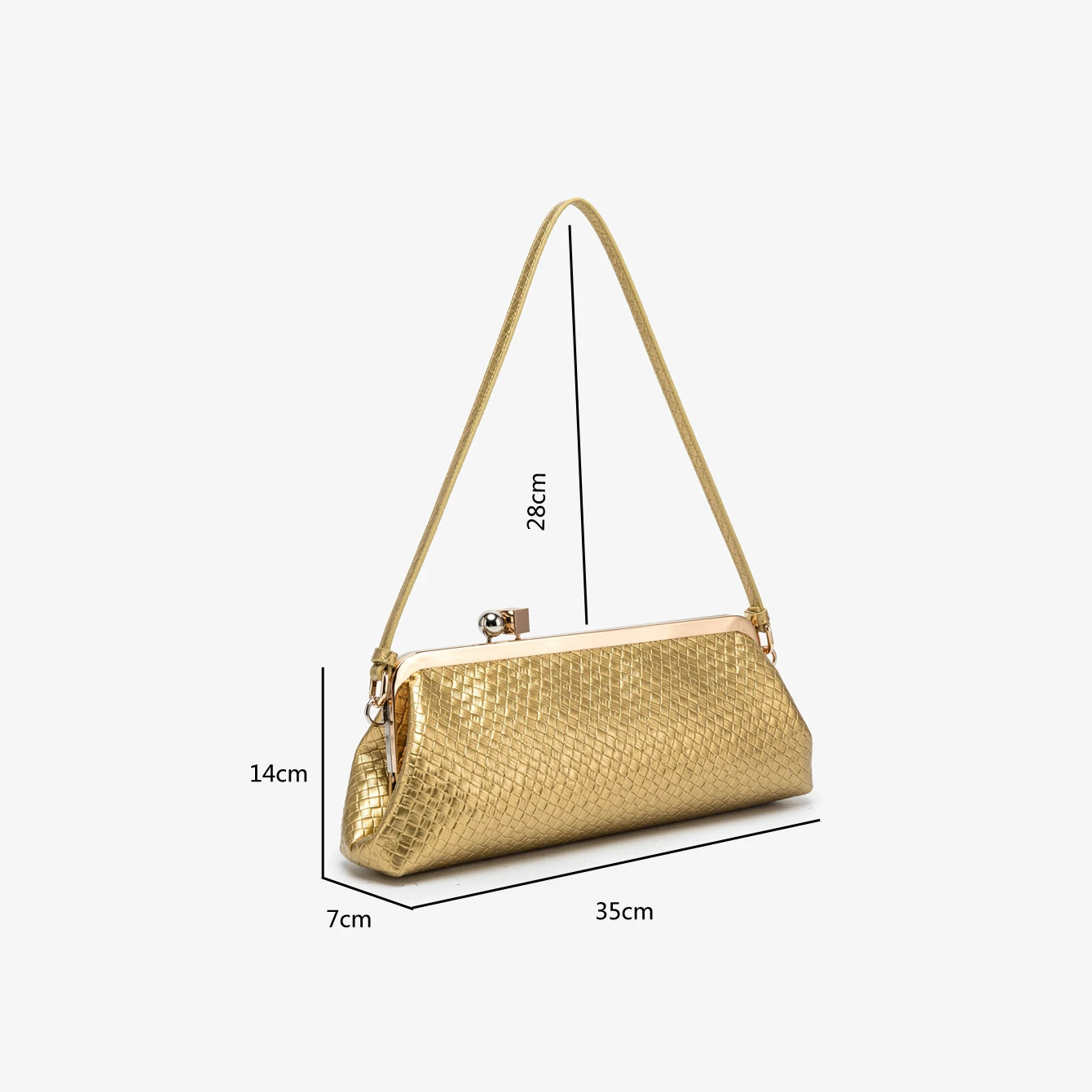 Purses and handbag Clutch Bag for Women Luxury Designer Kiss Lock Women Shoulder Bags Elegant Purses banquet bag Evening bag