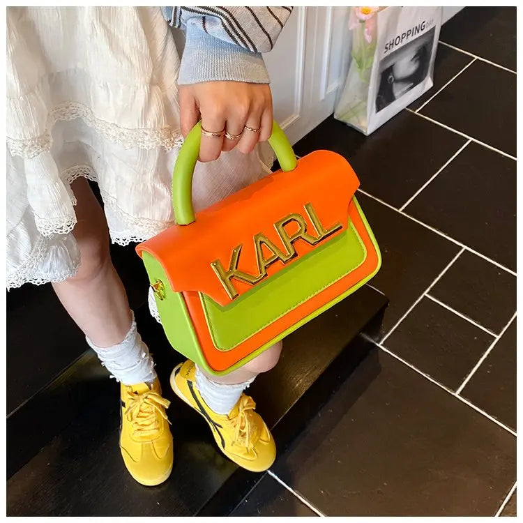 Solid Color Diaper Bag Letter Logo High End Minimalist Trendy Tote Bag For Women Shoulder Bag Large Capacity