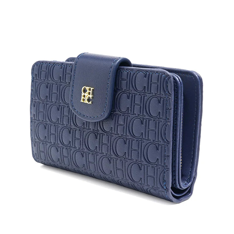 Embossed PU Leather Long Wallet