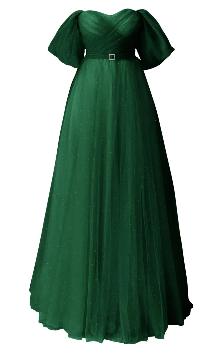 Glitter Tulle Prom Dresses Off The Shoulder Sweetheart Puffy Long Evening Gowns for Women 2026 Elegant Dress Wedding Party