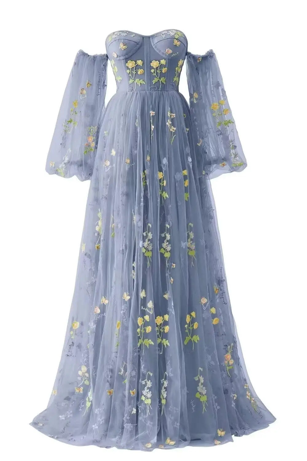 Lace Elegant Dress Women for Wedding Party Tulle Prom Dresses for Women Flower Embroidery A Line Formal Evening Party Gown