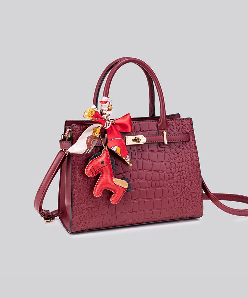 large-capacity multi-functional crossbody bag, PU leather