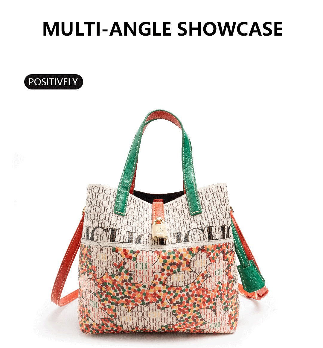 Women's Shoulder Large Capacity Bag Exquisite Flower Printed Women's Leather Bag Fashion Design New 2025 Women's Handbag Printed