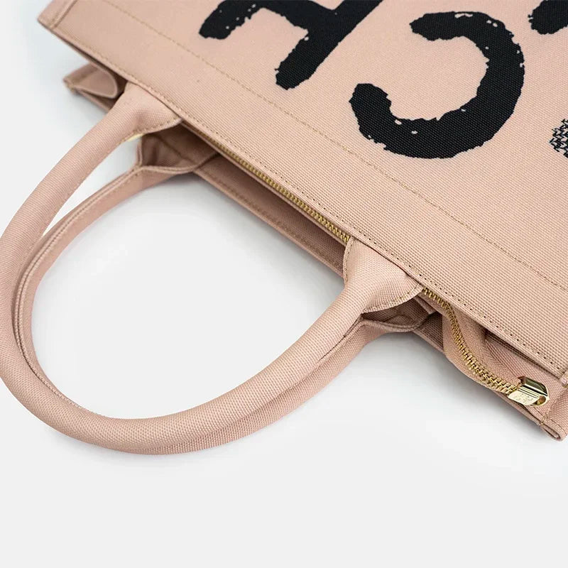 High Quality Multiple Colors Available Fashionable Women's Tote Bag Large Capacity Fine 2025 New Graffiti Design Tote Bag