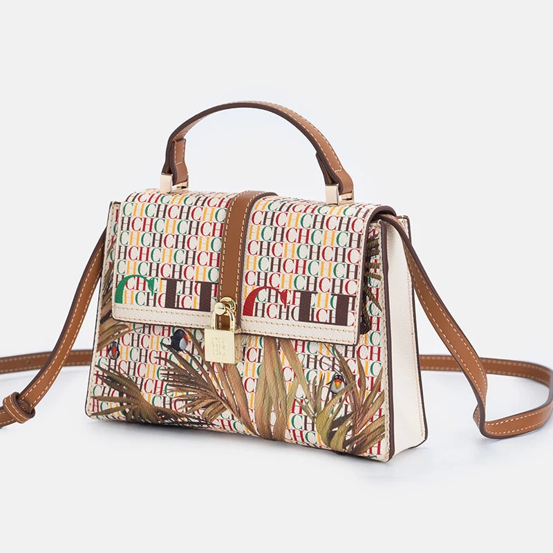 New Casual Women's Crossbody Bag Exquisite And Fashionable Handbag Niche Light Luxury Brand With Lock Design Trendy Designer's