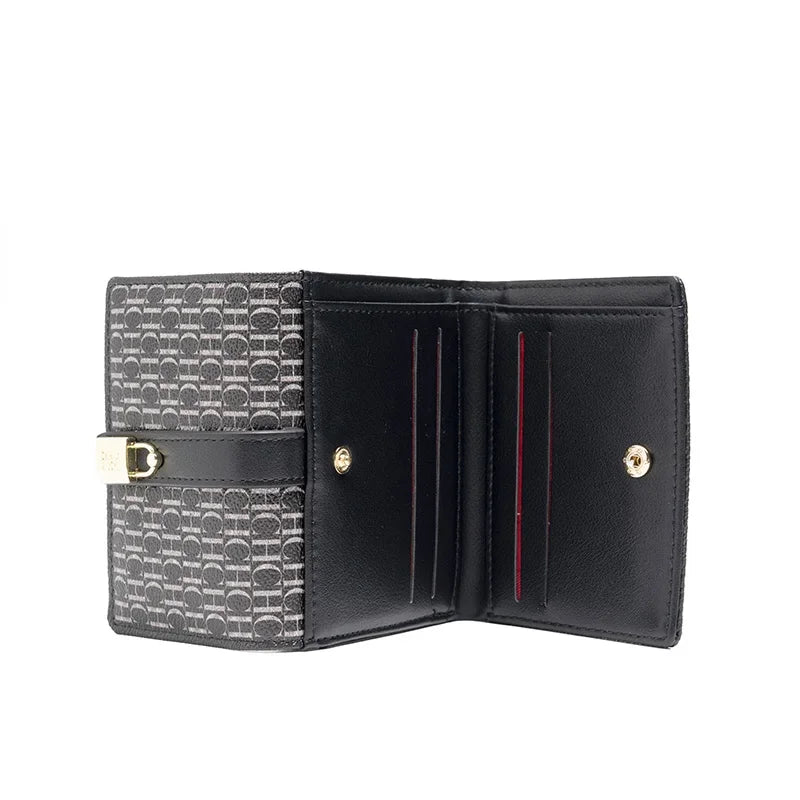CH Fashion Versatile Letter Print Design Wallet Premium Feeling Wallet High Quality Standard Wallet Ladies Temperament Style Car