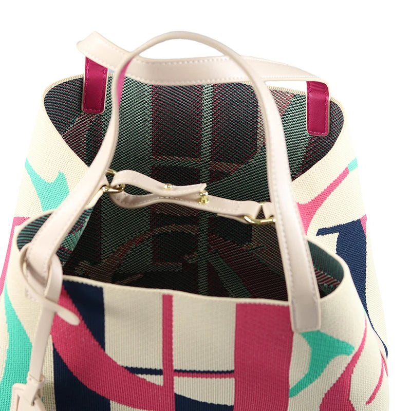 CH Canvas Tote Bag Spacious Lightweight Stylish Large Capacity Adjustable Pocket Durable Versatile Luxury Daily Travel Chic