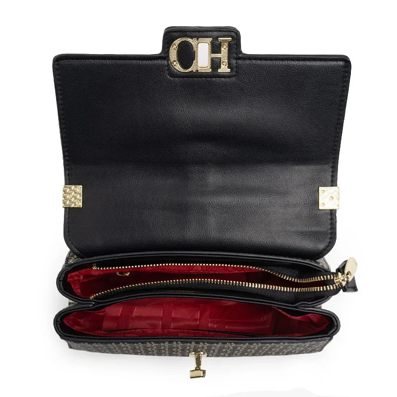 Fashion Color-Block Solid Color Design Women's Handbag Commuter Flap Light Luxury Brand Versatile 2025 New Women's Chain Bag
