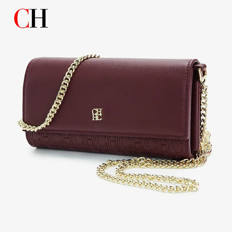 Brand Ladies Shoulder Bag High Quality Fashion Pure Colour Ladies Senior Sense Shoulder Bag Letter Print Design Temperament