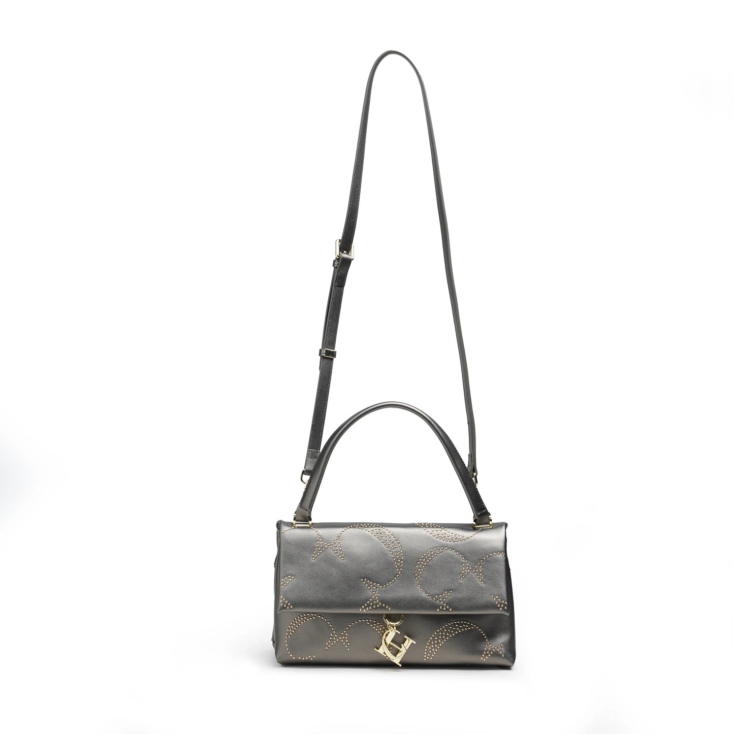 CH Gold Women's Chain Crossbody Bag Women's Bags Metallic Rivet Decoration Luxury Women's Bags Luxury Brand Fashion Designer