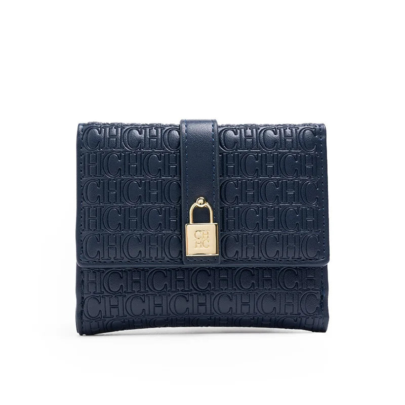 CH Fashion Versatile Letter Print Design Wallet Premium Feeling Wallet High Quality Standard Wallet Ladies Temperament Style