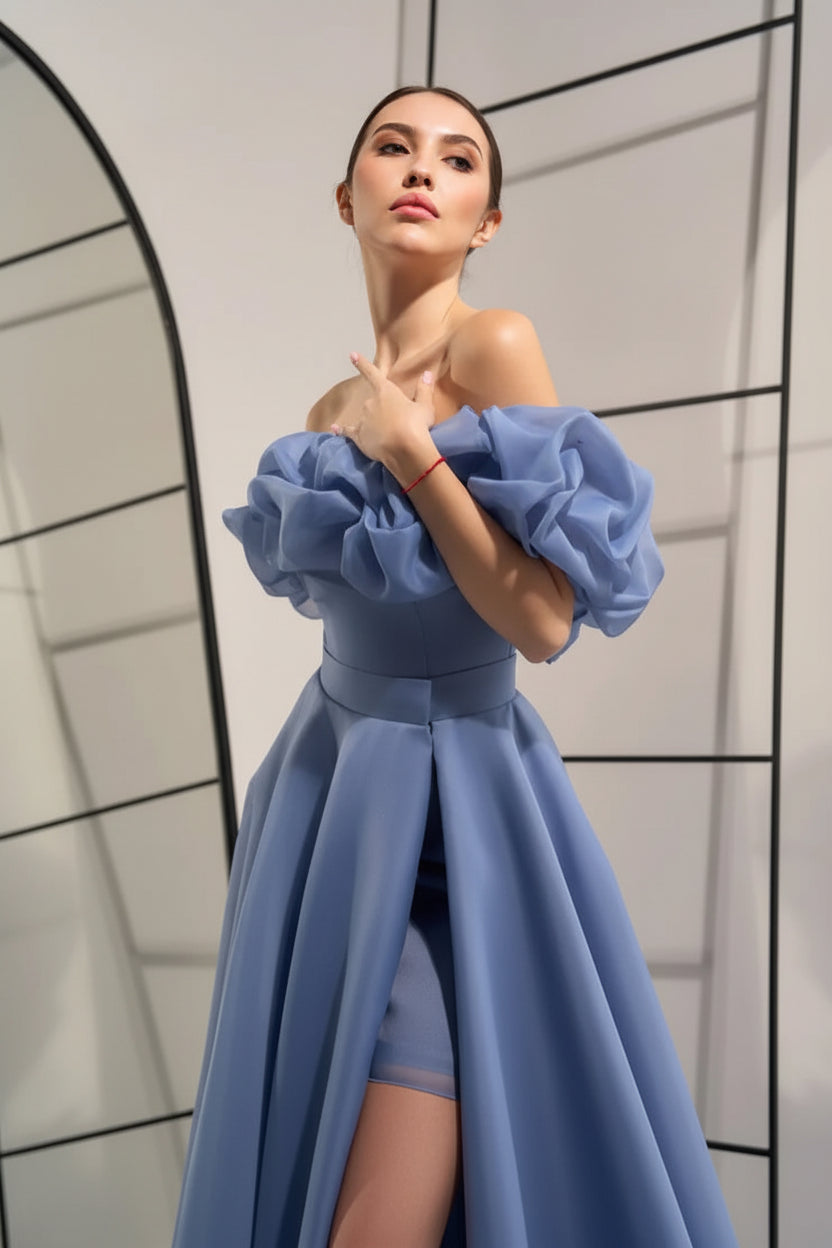 Grace Off-Shoulder Evening Gown