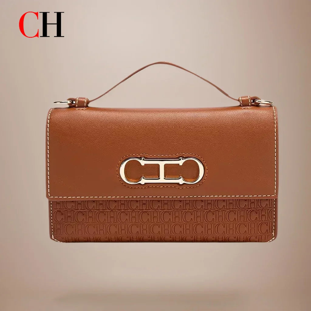 CH Women's Classic Retro Fashion Shoulder Bag Light Luxury Popular Classic Models Large Capacity Brand Logo Buckle Crossbody Bag