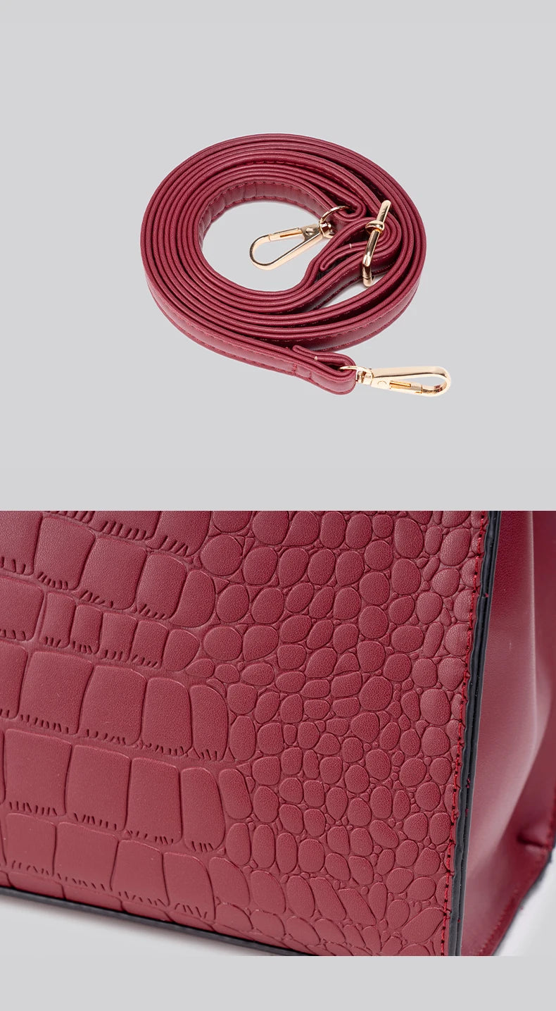 large-capacity multi-functional crossbody bag, PU leather