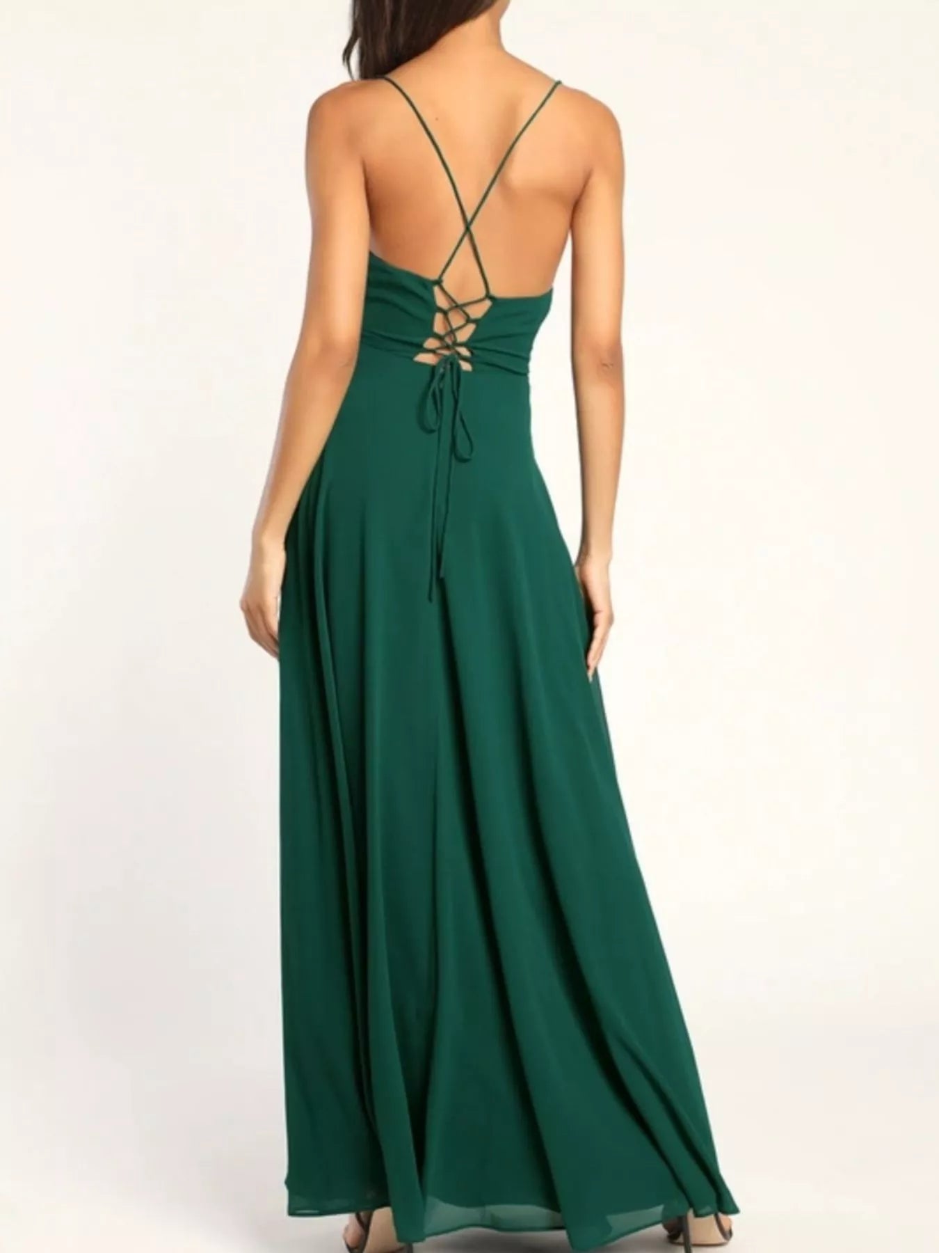 Slit Cowl Neck Maxi Dress - TrendNest