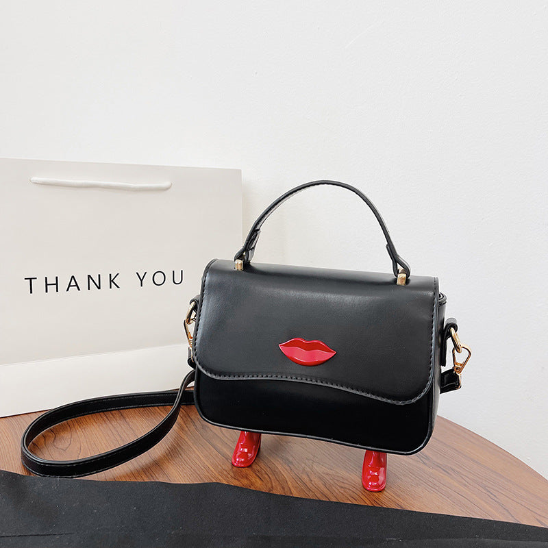 Trendy Small Square Messenger Bag with Fun Design