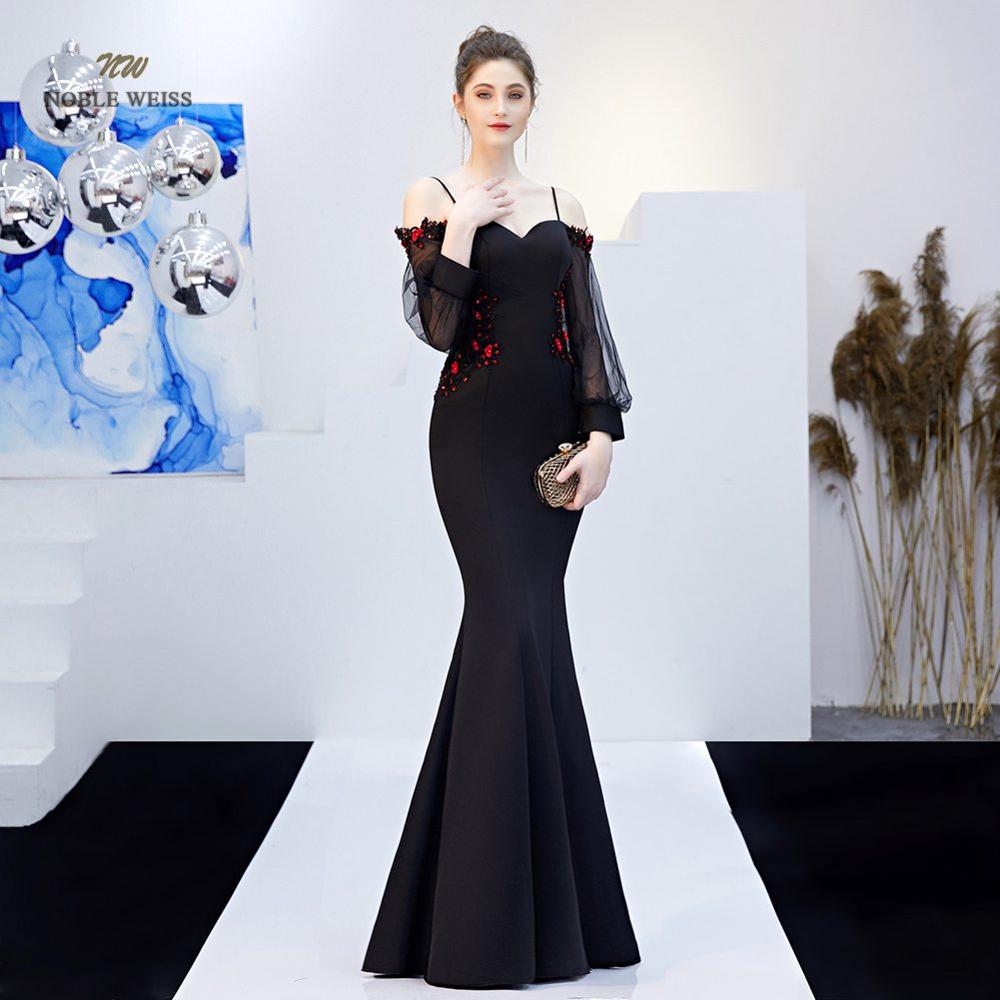 2023 Mermaid Prom Dress with Long Sleeves and Beading