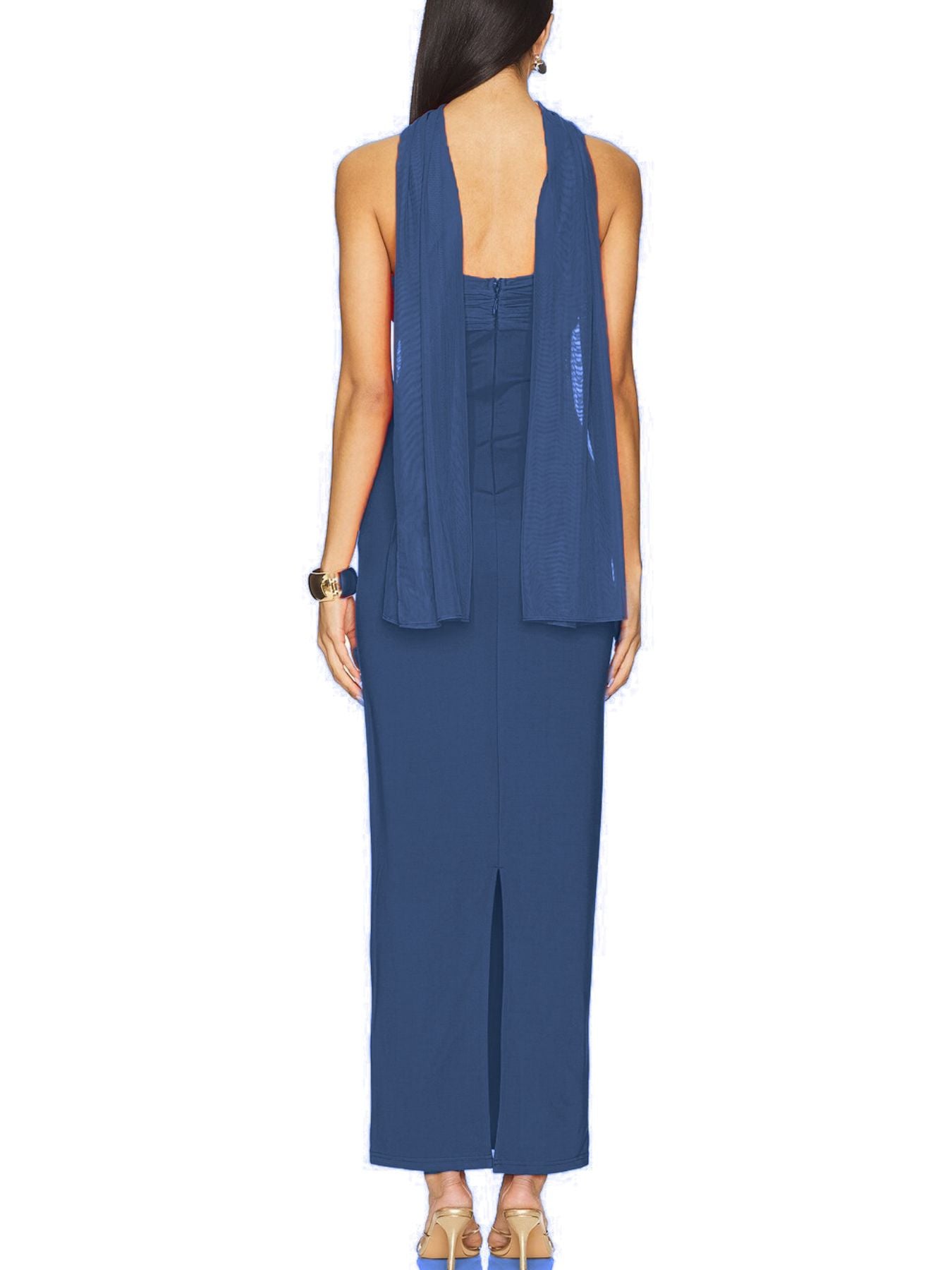 Ruched Tube Maxi Dress - TrendNest